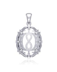 Infinity Natural Clear Quartz Pendant