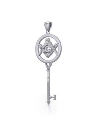 Masonic Compass Square Spiritual Enchantment Key Pendant