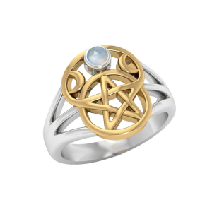 Pentacle Gemstone Ring