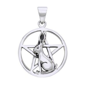 Rabbit Ostara Pentacle Pendant