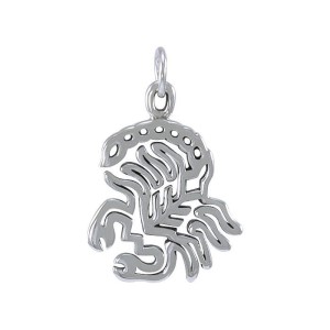 Scorpio Zodiac Symbol Charm