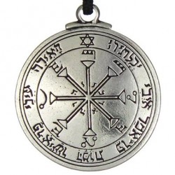 Talisman of the Sun for Truth and Health Pewter Necklace