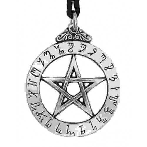 Witches Rune Pewter Magical Pendant | Wiccan, Pagan, Witchcraft, Theban