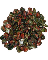 Unakite Tumbled Stones - 1 Pound Bag