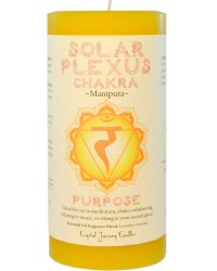 Solar Plexus Chakra Yellow Pillar Candle