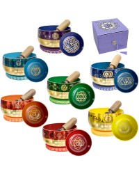 7 Chakra Small Singing Bowl Set