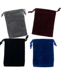 Velvet Small Pouch Assortment Pack of 12