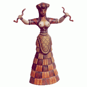 Cretan Snake Goddess Statue