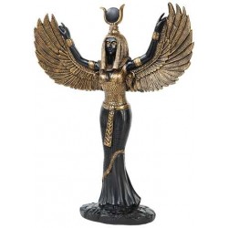 Winged Isis Egyptian Goddess Statue - 12 Inches