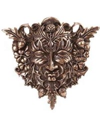 Greenman Bronze Resin Plaque