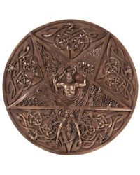 Elemental Pentacle Bronze Wall Plaque