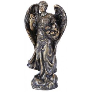 Archangel Barachiel Small Bronze Christian Statue