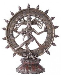 Shiva Nataraja Lord of Dancers Hindu Bronze Resin Statue