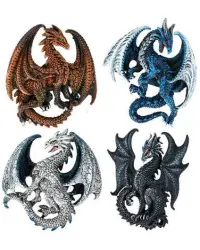 Set of 4 Dragon Magnets