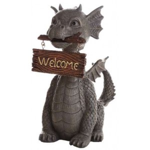 Welcoming Garden Dragon Statue