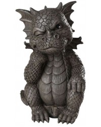 Thinker Dragon Garden Statue