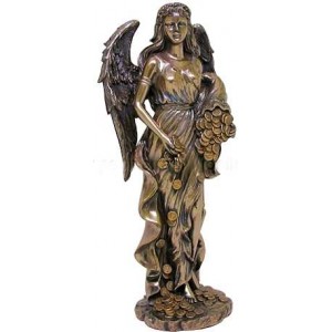 Lady Fortuna Greek Goddess Bronze Statue