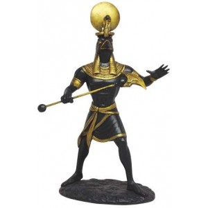 Ra Egyptian God of the Sun Back Statue