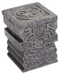 Celtic Cross Lift Top Trinket Box