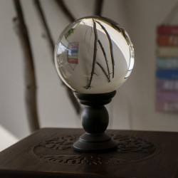 Crystal Gazing Ball on Stand