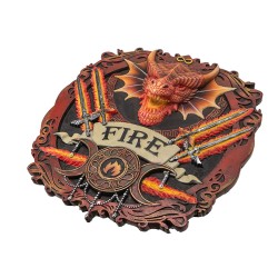 Magical Elements Plaque - Fire by Anne Stokes