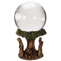 Mother, Maiden, Crone Gazing Ball - Elegant Divination Crystal Ball