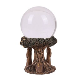 Mother, Maiden, Crone Gazing Ball - Elegant Divination Crystal Ball