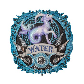 Magical Elements Plaque - Water by Anne Stokes