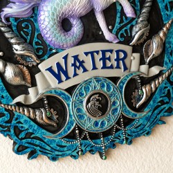 Magical Elements Plaque - Water by Anne Stokes