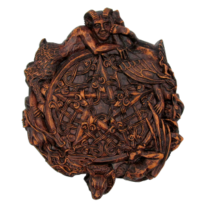 Fairy Pentacle Small Wood Finish Plaque