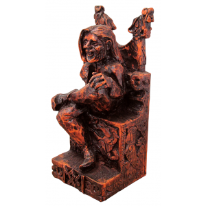 Loki, Norse Trickster God Seated Statue