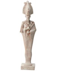 Osiris Egyptian God Limestone Color Statue - 8.5 Inches