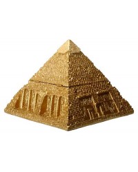 Pyramid Egyptian Golden 5 1/2 Inch Box