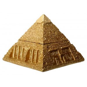 Pyramid Egyptian Golden 5 1/2 Inch Box