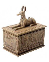 Anubis Sandstone Color Resin 5 Inch Box