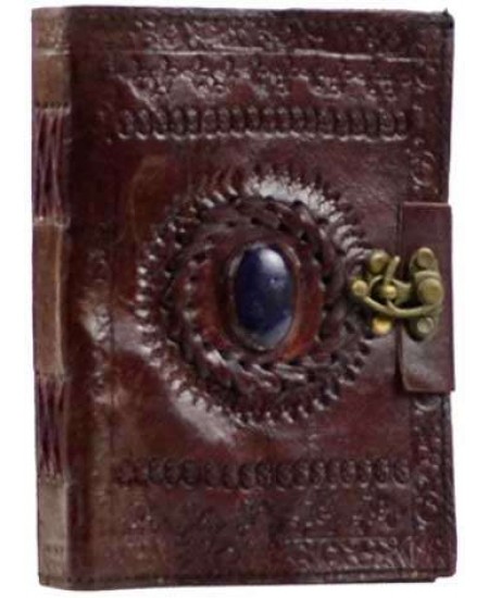 Gods Eye Brown Leather 5 Inch Pocket Journal with Latch