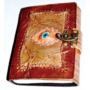 All Knowing Eye 7 Inch Leather Journal with Latch