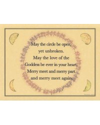 Circle Blessing Parchment Poster