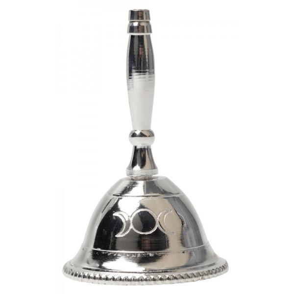 Triple Moon Silver Altar Bell