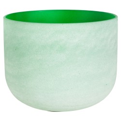 Heart Chakra 10" Green Crystal Singing Bowl