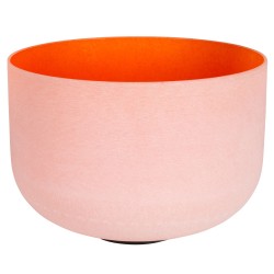 Sacral Chakra 10" Orange Crystal Singing Bowl