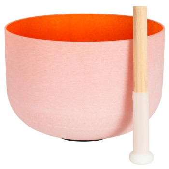 Sacral Chakra 10" Orange Crystal Singing Bowl