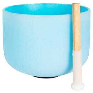 Throat Chakra 10" Light Blue Crystal Singing Bowl