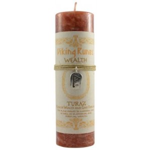 Turaz Wealth Viking Rune Amulet Candle