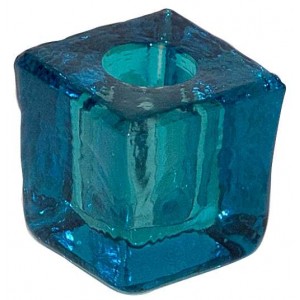 Turquoise Glass Mini Candle Holder