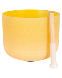 Solar Plexus Chakra 10" Yellow Crystal Singing Bowl