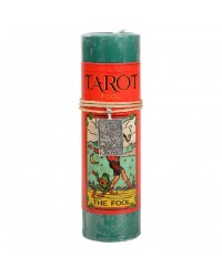 The Fool Tarot Card Candle with Pendant for New Beginnings