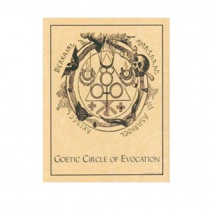 Goetic Circle of Evocation Parchment Poster