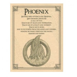 Phoenix Parchment Poster