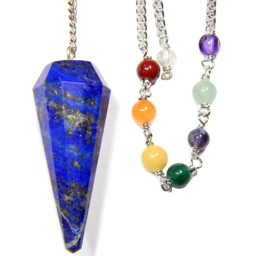 lapis lazuli gemstone pendulum chakra 